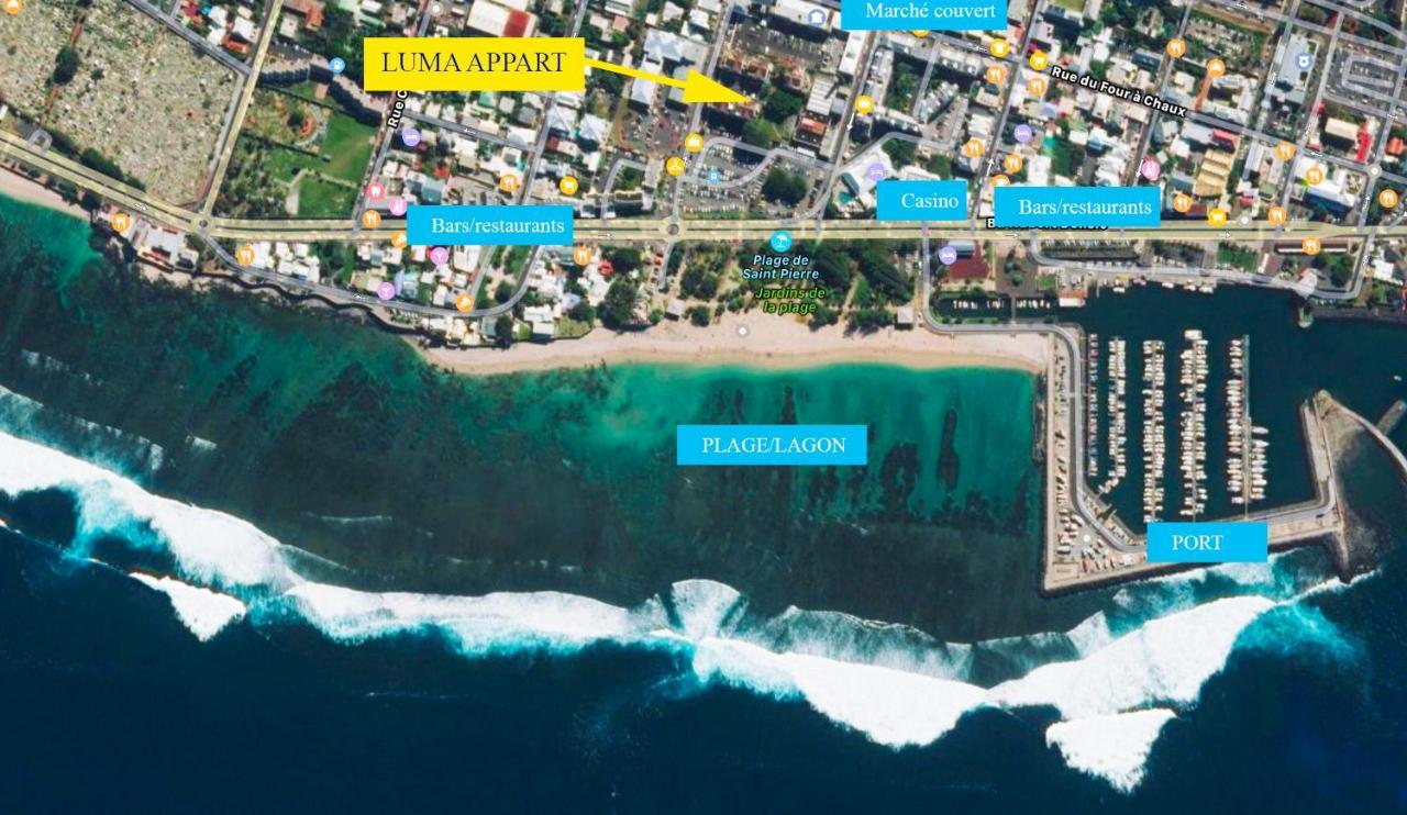 T2 Cosy A 100M De La Plage, Saint-Pierre, Luma Appart المظهر الخارجي الصورة